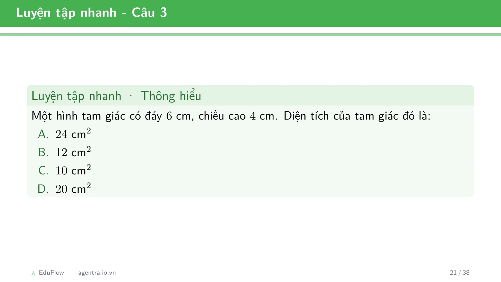 Diện tích hình tam giác — slide 21